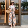 Women Summer Jumpsuits With Loose Back And Thin Waist Chiffon Leisure Fashionable Elegant Wide Legged Pants Women's & Rompers