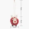 Christmas Decorations 4PCS/lot Tree Ornaments Multi Color Deer Pendant For 2021 Noel Xmas Kids Crafts Party Supply