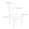 Chair Covers 1/2/4pcs Printed Dining Cover Spandex Elastic Slipcover Removable Anti-dirty Kitchen Seat Case For Banquet