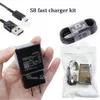 Comincan Usb Fast charger For S8 S10 9V 5v Travel wall plug adaptor full 2A home charge dock with S8 type c black cable