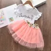 Melario Casual Mädchen Kleidung Sets Sommer Prinzessin Mädchen Bling Star Top Rock 2 stücke Set Kinder Kleidung 3-7 Jahre mädchen Outfits 210326