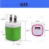 5V / 1A Travel Power Adapter Home Wall Charger Oplaadplug voor iPhone Samsung Huawei Moto Nokia Universal Charge Chargers No Package