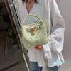 أزياء حقيبة حمل الزهور التطريز دلو Crossbody s للنساء حقائب اليد الفاخرة عالية الجودة مصمم السيدات