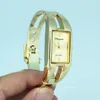 Montres-bracelets Bangele montres femmes en acier inoxydable cadran Bracelet manchette Quartz Montre Bracelet Montre-Bracelet Montre Femme Relogio286b