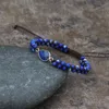 オパールストーン銀河の海底堆積物ビーズブレスレット女性用女性のためのjasper boho jewellry