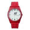 Fashion Brand Wrist Watches Women Men Unisex Silicone Band Quartz With Logo Clock N05