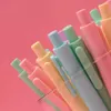Gel Pens 5Pcs 0.5mm Candy Color Simple Kawaii Neutral For Kids Girls Gift School Office Supplies Korean Stationery