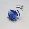 Crystal Swan Figure Glas Ornament Animal Paperweight Diamond Arts Collection Bord Hem Dekoration Hantverk Miniatyrgåvor RRD12855