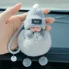 Super Cute Sypial Doll Fairy Kwiat Brelok Samochód Wisiorek Królik Fur Keychain Miłośników SchoolBag Boutique Małe Ozdoby G1019