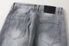 Luxurys Designer Mens Jeans Lazer De Negócios Design Fino Denim Padrão Padrão de Pernas Calças de Algodão Moda Vintage Hip Hop Rougival Revival Escondido Calças Lavadas Eashed W28-W40