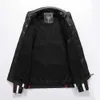 Hiver Hommes Veste En Cuir Hommes Moto Veste Broderie Bomber Veste Slim Fit Manteau Biker Manteau De Mode Zipper Manteau Mâle 210603