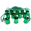 NEWSt Patricks Day Collier Electroplate Perlé Colliers Party Favor Irish Festival Décoration Fournitures RRF11748