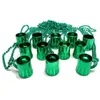 Newst Patricks Day Naszyjnik Galwaniorek Zroszony Naszyjniki Party Favor Irish Festival Decoration Supplies RRF11748