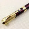 Jinhao 9009 Dark Red And Golden Luxury Diamond Extra Fine Nib Fountain Pen 0.38mm Ink Pens For Writing R20