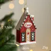2022 senaste julmålade specialformade bollen christma tree dekoration liten hänge presentväska bil hus snögubbe krans