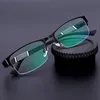 Sunglasses Anti Blue Light Semi Rimless Reading Glasses Square Half Frame Business Male +1.0 +1.5 +2.0 +2.5 +3.0 +3.5+4.0