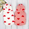 Small Pet Dog Hoodie Clothes Sweatshirt Coat Wholesale Puppy Winter Cute Heart Outfit For Dogs Yorkie Costume Chihuahua Clothing 211007