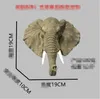 Elephant wall hanging Decorative Objects clothes hat rack key hook clothing store children's room bedroom Figurines