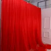 Upscale 3MX3M Double Layer Design Wedding Decoration Background Curtain For Christmas Event Birthday Party Scene Layout