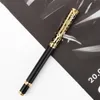 Bolígrafos Pluma de lujo Escritura de alta calidad Clip dorado 1.0 mm Nib Suministros escolares de oficina