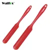 Walfos Conjunto de 2 Silicone Spatula Vermelho Alto Calor Resistente Cozinha Espátula Não-Stick Spatula para Cozimento Cozimento 210326