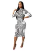 디자이너 여성 드레스 여름 캐주얼 플로럴 패턴 패션 슬림 한 섹시한 여자의 원피스 스커트 2 색 여성 원피스 스커트 크기 S-XL