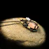 CIZEVA Trendy Exquisite Moonstone Ciondolo Plum Blossom Necklac Retro Black Gold S925 Charms Maglione Neckalce Boho Party Jewelry