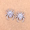 43pcs Antique Silver Bronze Plated spider arachnic Charms Pendant DIY Necklace Bracelet Bangle Findings 28*25mm