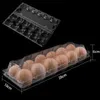 Storage Bottles & Jars 24Pcs Plastic Egg Cartons Bulk Clear Chicken Tray Holder For Family Pasture Farm Business Market- 12 Grids237T