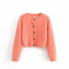 Female warm cardigans sweater with camis women causal soft top autumn winter Knitted long sleeve fluffy outwear 210427