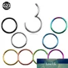 50Pcs/lot G23 Titanium Septum Rings Open Small Septum Piercing Nose Earrings For Women Men Clip On Nose Ring Body Jewelry Hoops Factory price expert design Quality