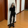 gescheurde jeans voor vrouwen plus size 5XL hoge taille moeder vintage zwarte denim broek volledige lengte broek harajuku uitgehold gat 210809