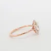 Rings For Women Egg-Shaped Opal & CZ Rose Gold Color Wedding Engagement Ring Fashion Jewelry For Gift KCR237