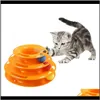Dostawy Strona główna Gardentheree Lips Track Tracks Pet Toy Cat Intelligence Trzyosobowe Tarcze Zabawki Ball Training Płyta rozrywkowa Dojazdowa Dostawa 2021 D5