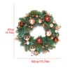 Decorative Flowers & Wreaths Artificial Christmas Wreath Home Decoration Door Hangers Brown Red PVC Material Wall Hanging Decorations