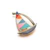 Ship Brooch Unisex Women And Men Sailboat Pin Jewelry Boat Accessories Suit Coat Brooches Denim Clothes Bag Pins