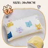 Rectangle Kids Pillow Lovely Children Head Cushion Student Nap Pad Anti Roll Shaping Pillow For Baby Infant Sleeping Support 211025