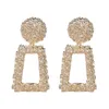 Boucles d'oreilles rétro en argent doré Birfe Joker avec clou de boucle d'oreille en diamant