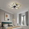 Tavan fanlar 42 inç gümüş kalp şeklindeki kristal LED görünmez fan ışığı uzaktan kumanda ayarlanabilir aydınlatma rüzgar hızı avize