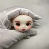 DIY 1/8 Head Dolls Head Mold Tillbehör Kreativitet Söt Bjd Dolls Makeup Fit 11-16cm Doll Leksaker Flickor Kvinna Present OB11 Q0910