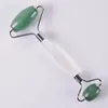 Rosa Rosa Rolo Rolo Natural Aventurine Stone Ferramentas para Massagem Facial Neck Neck Beleza Detox Massager