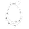 Koreanska eleganta stjärnor Pentagram Choker Halsband Multilayer Sexig kedjekedjedalsband för kvinnor Fashion Party Jewelry Gift J0312