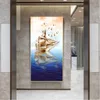 바다에 보트 포스터 풍경 인쇄 캔버스 Panting 벽 예술 그림 거실 현대 홈 장식 실내 장식