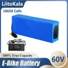 Liitokala e-cykel batteripaket 60V 40AH 30AH 20AH 25AH 15AH 12AH 18650 16S LI-ion Battery Bike Conversion Kit Bafang High Power Protection