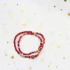 Beaded Strands HongDie Romantic Vintage Bracelets For Women Natural Stone Red With Crystal Beads Fit Pan Jewelry Trum22