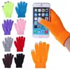 Magic Touch Screen Gloves Smartphone Texting Stretch Adult One Size Winter Warmer Knit Glove WLL545