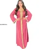 Vêtements ethniques Abaya dubaï Caftan femmes musulmanes robe marocaine Caftan robes de soirée turquie Islam 2021 Eid Mubarak Djellaba Femme