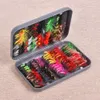 100pcs/box Insects Flies Fly Fishing Lures Bait High Carbon Steel Hook Fish Tackle With Super Sharpened Crank Hook Perfect Decoy