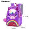 Plecak Cute Girls Fashion Hight Quality 3D Unicorn Cartoon Mini Schoolbag Glitter Cekiny Wodoodporny prezent dla studenta 15 cali