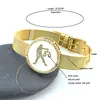 Libra e Fair Freedom Sign Sign Shell Zircon Bracelet